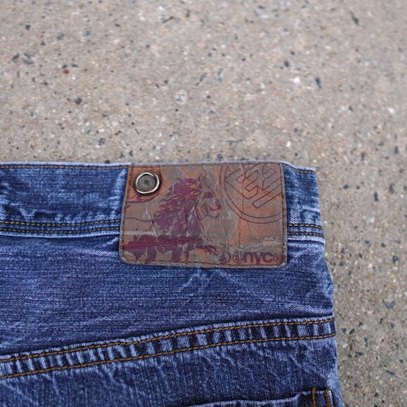 Vintage Y2K Enyce Low Rise Baggy Jeans Size 34 Light Wash Relaxed Fit - Picture 14 of 16
